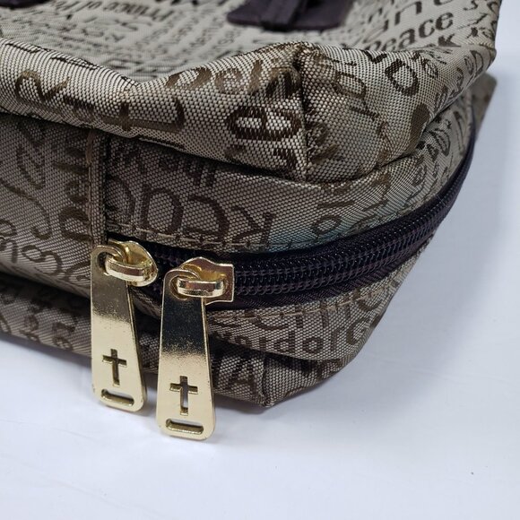 White Dove Designs Bible Bag Names of Jesus Cover Carrying Case Beige - Picture 4 of 14